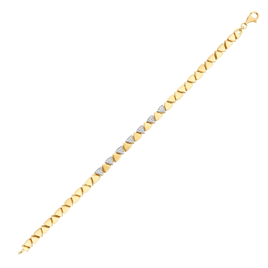 Gold Triangle Stone Trend Bracelet