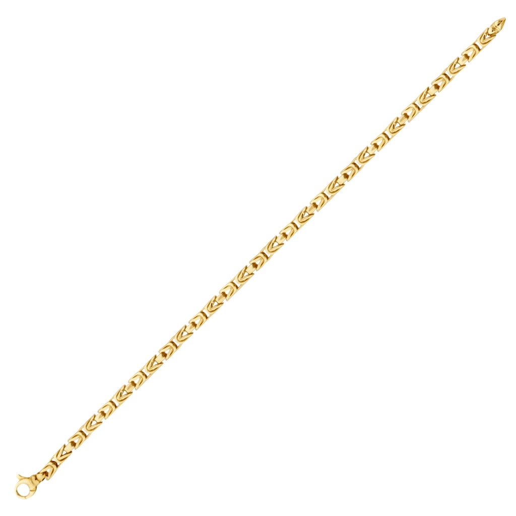 Gold Stone King Chain Men's Bracelet