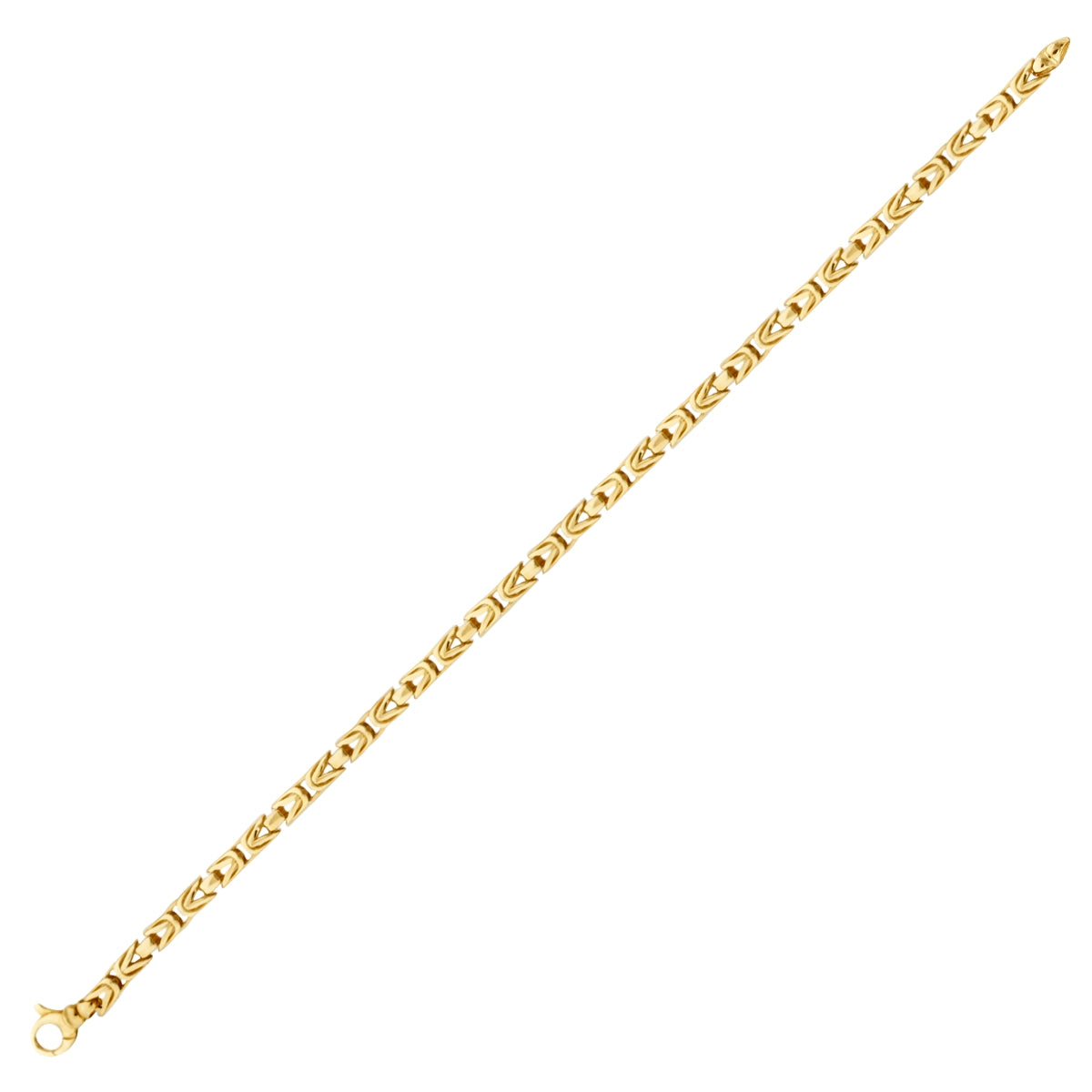 Gold Stone King Chain Men's Bracelet