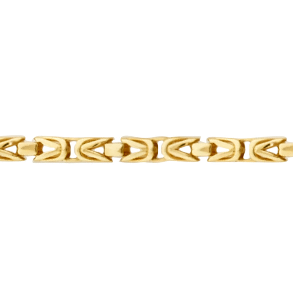 Gold Stone King Chain Men's Bracelet