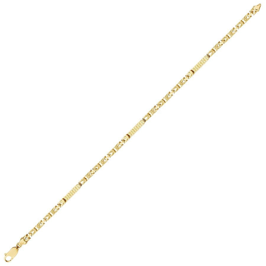 Gold Men's King Chain Bracelet