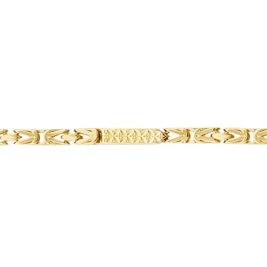 Gold Men's King Chain Bracelet