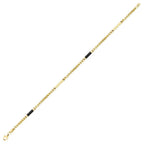 Gold Men's Braided Chain Bracelet