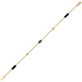 Gold Black Spinel Stone Men's Bracelet