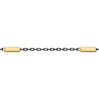 Gold Rectangular Plate Detail Men's Bracelet