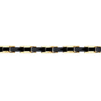 Gold Onyx Black Men's Bracelet