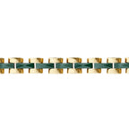 Gold Green Enamel Men's Bracelet