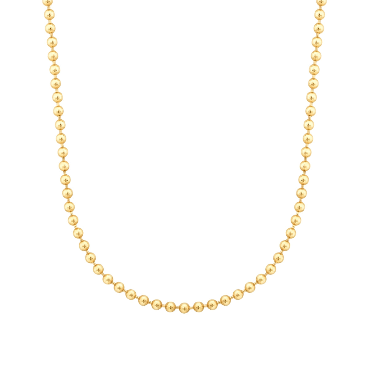 Gold Bead Chain Necklace