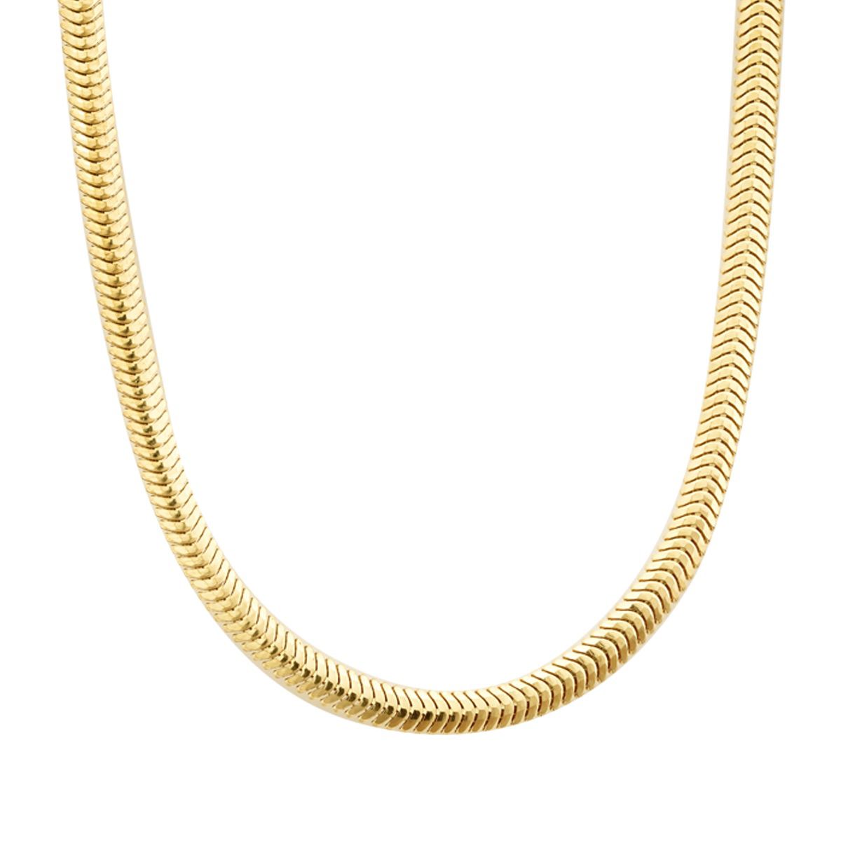 Gold Snake Fine Chain Necklace