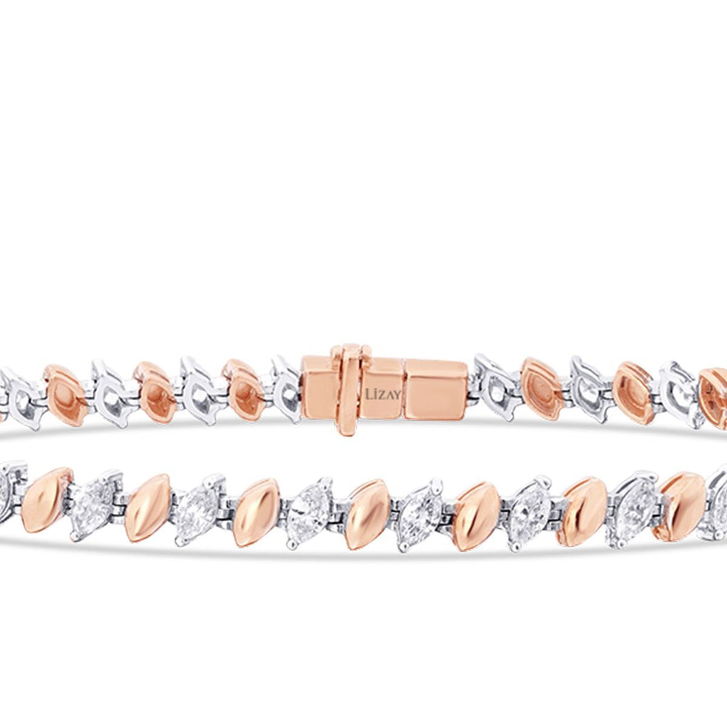 1.54 Carat Diamond Marquise Bracelet