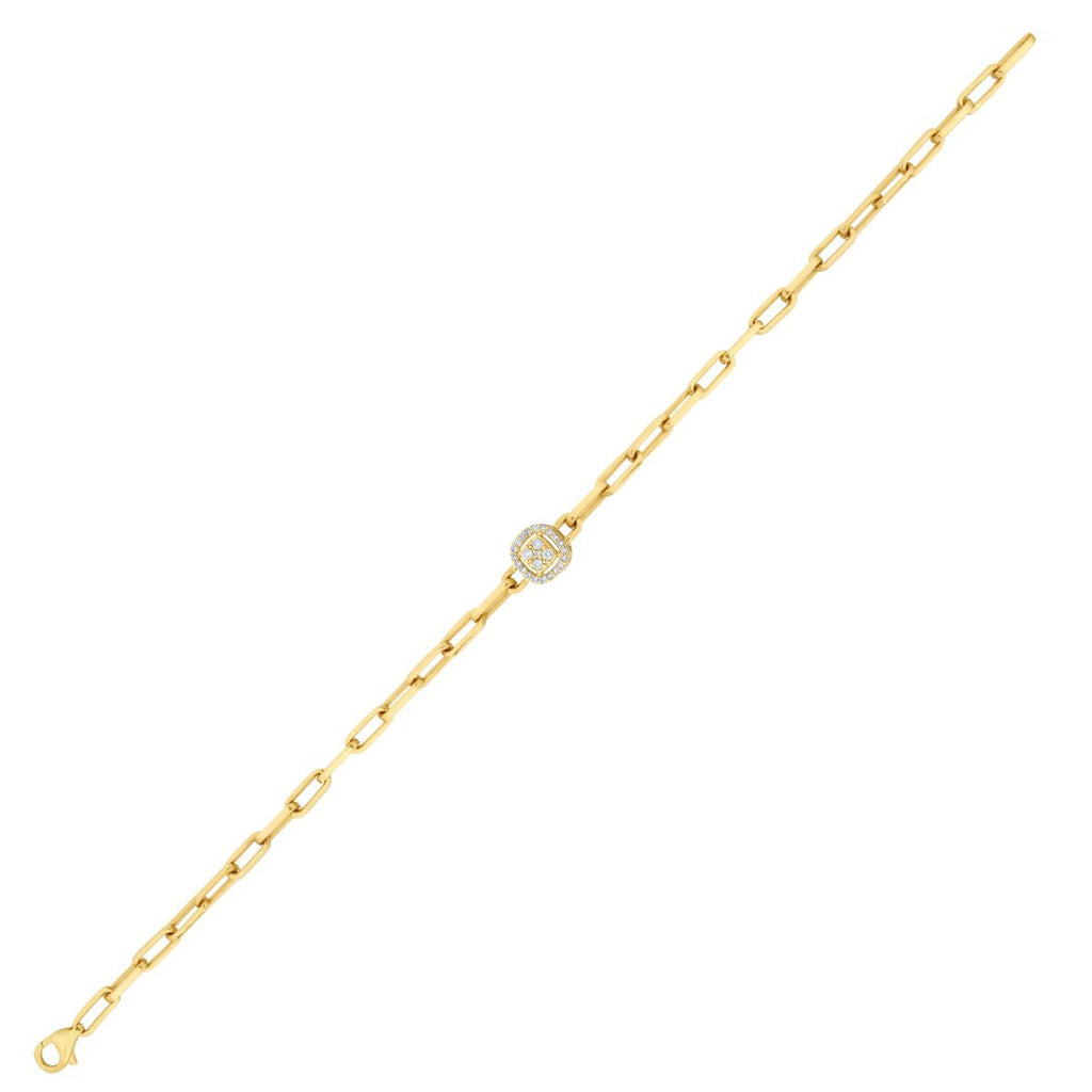 0.12 Carat Diamond Round Bracelet