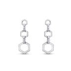0.29 Carat Diamond Baguette Earrings