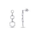 0.29 Carat Diamond Baguette Earrings