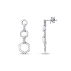 0.29 Carat Diamond Baguette Earrings