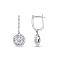 1.31 Carat Diamond Round Earrings