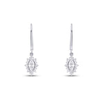 0.88 Carat Diamond Marquise Earrings