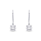 0.82 Carat Diamond Princess Earrings