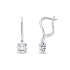 0.82 Carat Diamond Princess Earrings