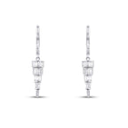 0.83 Carat Diamond Baguette Stone Dangle Earring