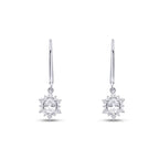 0.85 Carat Diamond Oval Earrings