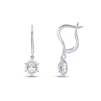 0.85 Carat Diamond Oval Earrings