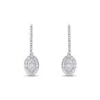 0.51 Carat Diamond Baguette Earrings
