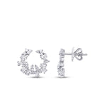 0.66 Carat Diamond Baguette Trend Earrings