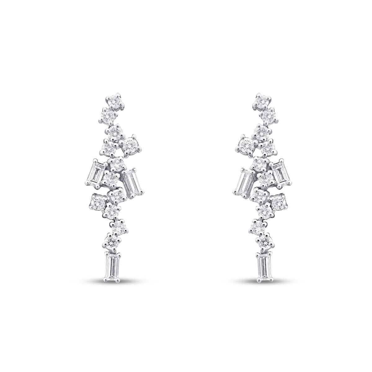 0.85 Carat Diamond Baguette Trend Earring