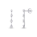 0.04 Carat Diamond Round Stone Earring