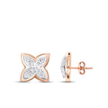 0.28 Carat Diamond Flower Earring