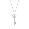0.21 Carat Diamond Key Trend Necklace