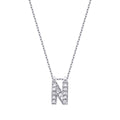 0.07 Carat Diamond N Letter Necklace