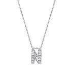 0.07 Carat Diamond N Letter Necklace
