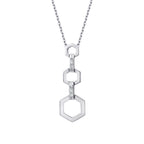 0.15 Carat Diamond Baguette Necklace