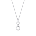 0.15 Carat Diamond Baguette Necklace