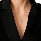 0.15 Carat Diamond Baguette Necklace