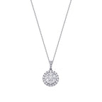 0.63 Carat Diamond Round Stone Trend Necklace