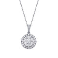 0.63 Carat Diamond Round Stone Trend Necklace