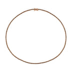 5.71 Carat Black Stone Tennis Neckband
