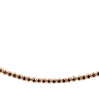 5.71 Carat Black Stone Tennis Neckband