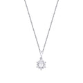 0.44 Carat Diamond Oval Necklace