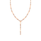 0.37 Carat Diamond Long Dangle Stone Trend Necklace