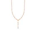0.37 Carat Diamond Long Dangle Stone Trend Necklace