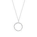 0.12 Carat Diamond Stone Round Necklace