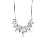 0.13 Carat Diamond Triangle Detailed Trend Necklace