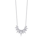 0.13 Carat Diamond Triangle Detailed Trend Necklace