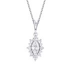 0.46 Carat Diamond Marquise Necklace