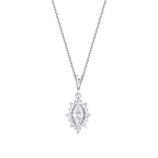 0.46 Carat Diamond Marquise Necklace