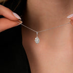 0.46 Carat Diamond Marquise Necklace