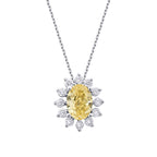 1.51 Carat Diamond Fancy Oval Necklace